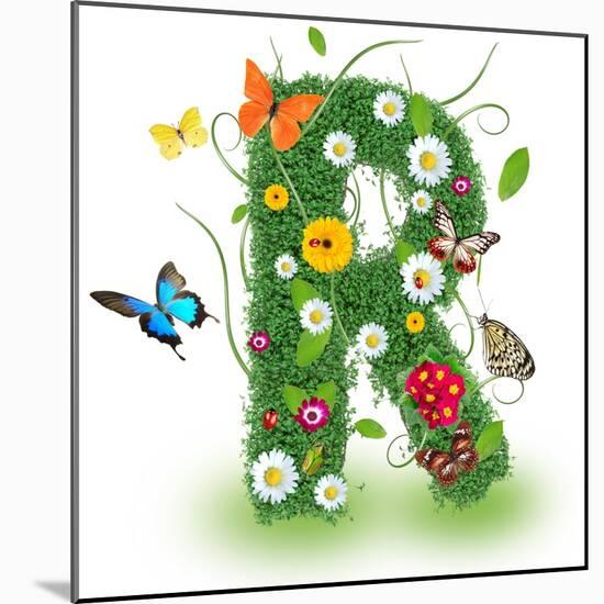 Beautiful Spring Letter "R"-Kesu01-Mounted Art Print