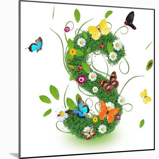 Beautiful Spring Letter "S"-Kesu01-Mounted Art Print