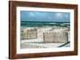 Beautiful Sunny Day with Big Waves and Puffy Clouds at White Sand Beach-forestpath-Framed Photographic Print