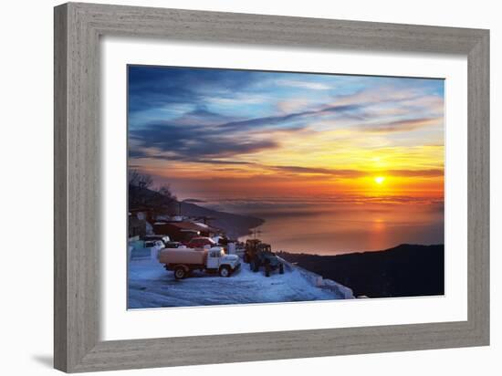 Beautiful Sunrise in the Ay-Petry. Crimea Mountains. Ukraine.-Volff-Framed Photographic Print