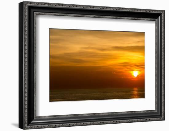 Beautiful Sunset at Andaman Sea Krabi Phuket Thailand-vichie81-Framed Photographic Print