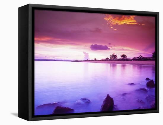 Beautiful Sunset, Bali, Indonesia-Micah Wright-Framed Premier Image Canvas