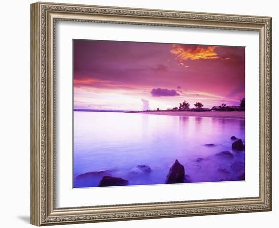 Beautiful Sunset, Bali, Indonesia-Micah Wright-Framed Photographic Print