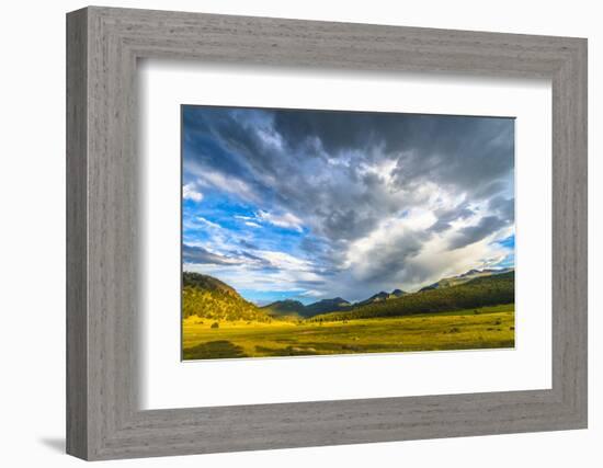 Beautiful Sunset in Moraine Park Colorado Rockies-Kris Wiktor-Framed Photographic Print