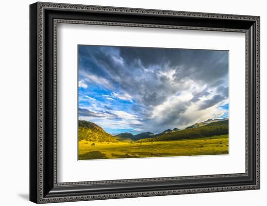 Beautiful Sunset in Moraine Park Colorado Rockies-Kris Wiktor-Framed Photographic Print