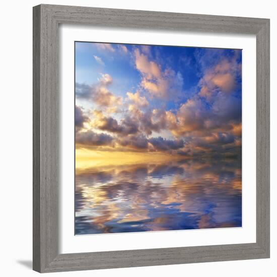 Beautiful Sunset on the Sea. Beautiful Seascape-Oleh Honcharenko-Framed Photographic Print