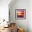 Beautiful Sunset with Colours of Red, Orange and Yellow, over Governors Bay, Looking-Travellinglight-Framed Photographic Print displayed on a wall