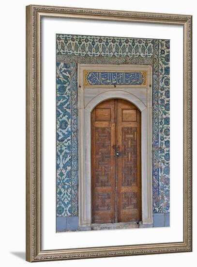 Beautiful Tile Work Inside the Harem Topkapi Palace, Istanbul, Turkey-Darrell Gulin-Framed Photographic Print