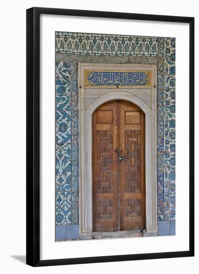 Beautiful Tile Work Inside the Harem Topkapi Palace, Istanbul, Turkey-Darrell Gulin-Framed Photographic Print