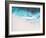 Beautiful Tropical White Empty Beach and Sea Waves Seen from Above-NinaMalyna-Framed Photographic Print