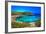 Beautiful Turquoise Bays In Stunning Mallorca-Maugli-l-Framed Photographic Print