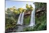 Beautiful Twin Waterfalls in the Atlantic Rainforest near Cataratas Do Iguacu (Iguazu Falls), Foz D-Vitor Marigo-Mounted Photographic Print