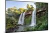 Beautiful Twin Waterfalls in the Atlantic Rainforest near Cataratas Do Iguacu (Iguazu Falls), Foz D-Vitor Marigo-Mounted Photographic Print