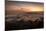 Beautiful View of City and Sunset Clouds Seen from Bico Do Papagaio Mountain in Tijuca Forest, Rio-Vitor Marigo-Mounted Photographic Print