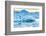 Beautiful View of Icebergs in Jokulsarlon Glacier Lagoon, Iceland, Global Warming and Climate Chang-pichetw-Framed Photographic Print