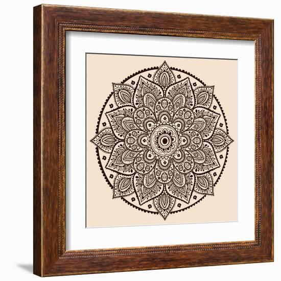 Beautiful Vintage Ornament-transiastock-Framed Art Print