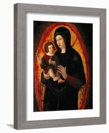 Beautiful Virgin, a Copy by Altdorfer after a Miraculous Image, Probably 13th CE-Albrecht Altdorfer-Framed Giclee Print