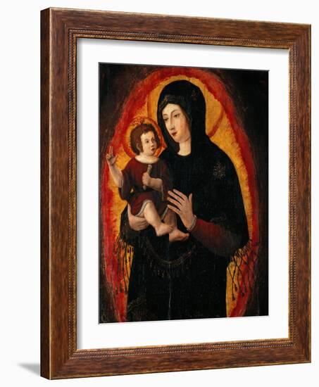 Beautiful Virgin, a Copy by Altdorfer after a Miraculous Image, Probably 13th CE-Albrecht Altdorfer-Framed Giclee Print