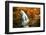 Beautiful Waterfall. Autumn-silver-john-Framed Premium Photographic Print