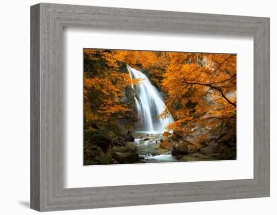 Beautiful Waterfall. Autumn-silver-john-Framed Photographic Print