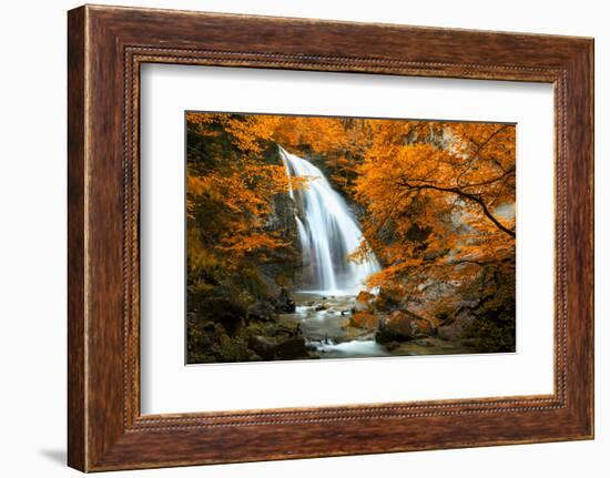 Beautiful Waterfall. Autumn-silver-john-Framed Photographic Print