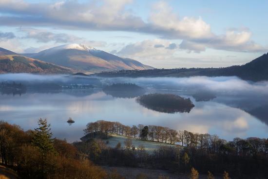 Beautiful Winter Morning Scene Derwentwater Lake District National Park Cumbria England Uk Photographic Print Tony Allaker Art Com