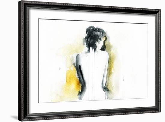 Beautiful Woman Body. Abstract Watercolor .Fashion Background-Anna Ismagilova-Framed Art Print