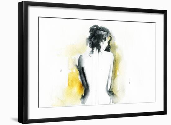 Beautiful Woman Body. Abstract Watercolor .Fashion Background-Anna Ismagilova-Framed Art Print