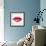 Beautiful Woman Lips Formed by Abstract Triangles-artant-Framed Art Print displayed on a wall