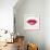 Beautiful Woman Lips Formed by Abstract Triangles-artant-Framed Art Print displayed on a wall