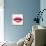 Beautiful Woman Lips Formed by Abstract Triangles-artant-Mounted Art Print displayed on a wall