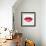 Beautiful Woman Lips Formed by Abstract Triangles-artant-Framed Art Print displayed on a wall