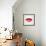 Beautiful Woman Lips Formed by Abstract Triangles-artant-Framed Art Print displayed on a wall