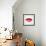 Beautiful Woman Lips Formed by Abstract Triangles-artant-Framed Art Print displayed on a wall