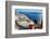 Beautiful Woman on Santorini, Thira Town-ELEN-Framed Photographic Print