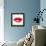 Beautiful Woman's Lips Formed By Abstract Blots-artant-Framed Stretched Canvas displayed on a wall