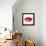 Beautiful Woman's Lips Formed By Abstract Blots-artant-Framed Stretched Canvas displayed on a wall