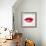 Beautiful Woman's Lips Formed By Abstract Blots-artant-Framed Art Print displayed on a wall