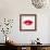 Beautiful Woman's Lips Formed By Abstract Blots-artant-Framed Art Print displayed on a wall