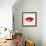 Beautiful Woman's Lips Formed By Abstract Blots-artant-Framed Art Print displayed on a wall