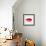 Beautiful Woman's Lips Formed By Abstract Blots-artant-Framed Art Print displayed on a wall