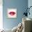 Beautiful Woman's Lips Formed By Abstract Blots-artant-Framed Stretched Canvas displayed on a wall