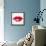 Beautiful Woman's Lips Formed By Abstract Blots-artant-Framed Stretched Canvas displayed on a wall