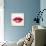 Beautiful Woman's Lips Formed By Abstract Blots-artant-Framed Stretched Canvas displayed on a wall