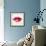 Beautiful Woman's Lips Formed By Abstract Blots-artant-Framed Art Print displayed on a wall