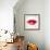 Beautiful Woman's Lips Formed By Abstract Blots-artant-Framed Art Print displayed on a wall