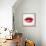 Beautiful Woman's Lips Formed By Abstract Blots-artant-Framed Stretched Canvas displayed on a wall