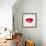 Beautiful Woman's Lips Formed By Abstract Blots-artant-Framed Art Print displayed on a wall