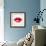 Beautiful Woman's Lips Formed By Abstract Blots-artant-Framed Art Print displayed on a wall