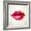 Beautiful Woman's Lips Formed By Abstract Blots-artant-Framed Premium Giclee Print